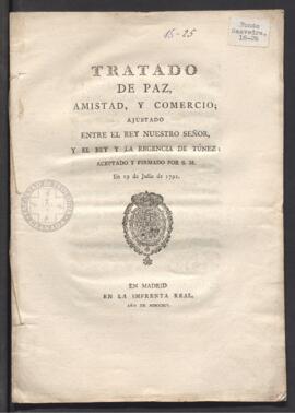Tratado de paz, amistad y comercio entre España y Túnez