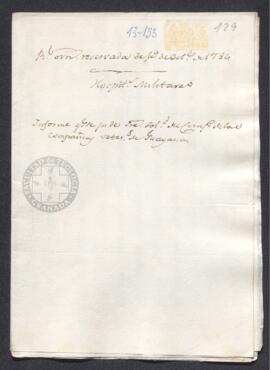 Real Orden de José de Gálvez al intendente de Caracas, Francisco de Saavedra, exigiéndole una det...