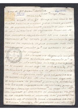Carta de Joaquín Gutiérrez de los Ríos a Francisco de Saavedra, sobre la situación de México