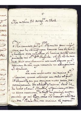 Carta privada de José Sentestillano a Francisco de Saavedra