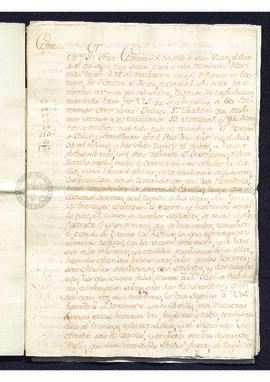 Correspondencia oficial entre Francisco de Saavedra y Matías de Gálvez, en la que se detallan las...