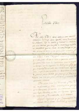 Carta de Manuel González a Francisco de Saavedra, con manifestaciones patrióticas en contra de la...