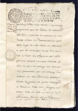 Copia notarial de diversos documentos oficiales relativos al comercio de la provincia de Cumaná e...