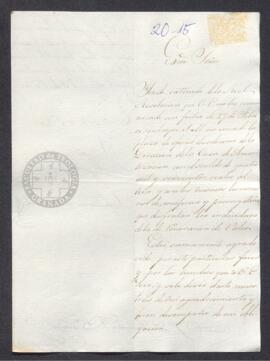 Carta de José Manuel Aranalde a Francisco de Saavedra, agradeciendo su nombramiento en la Caja de...