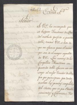 Carta de José Antonio de Arana a Francisco de Saavedra, solicitando un empleo