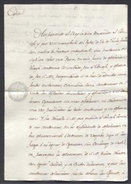 Circular del marqués González de Castejón de una Real Orden relativa al corso