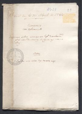 Real Orden de José de Gálvez al intendente de Caracas, Francisco Saavedra, sobre la solicitud de ...