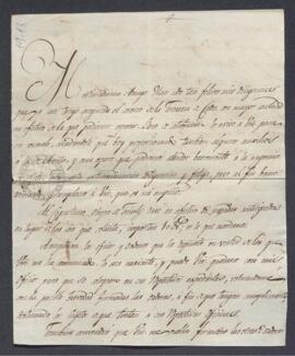 Cartas de "Tesorero" (Felipe González Vallejo) a Francisco de Saavedra, informándole de...