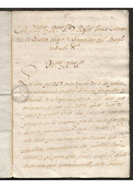 Carta del sacerdote Tual Boujoly al obispo de Santander, solicitando asilo tras la Revolución Fra...