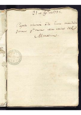 Notificación de Diego Gardoqui a Francisco de Saavedra de la Real Orden por la que se convoca su ...
