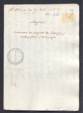 Real Orden de José de Gálvez al intendente de Caracas, Francisco de Saavedra, con instrucciones p...