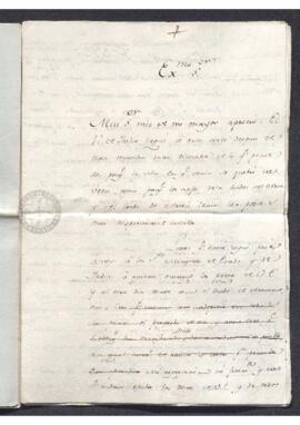 Cartas de Francisco de Saavedra al conde de Aranda, informando de su comisión ante las autoridade...