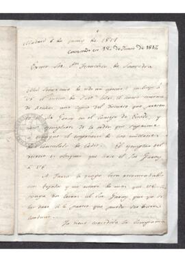 Cartas cruzadas de Justo José Banqueri y Francisco de Saavedra sobre el nuevo sistema de rentas