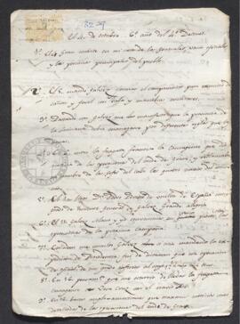 Notas de Francisco de Saavedra, utilizadas para redactar sus Decenios