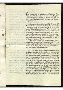 Real Orden por la que Fernando VII abdica en favor de su padre