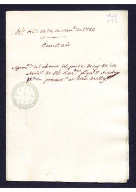 Real Orden de José de Gálvez al intendente de Caracas, Francisco Saavedra, en la que se regulan l...