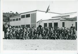 Grupo de escolares del Colegio Cristo de la Yedra.