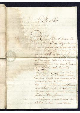 Carta de la Compañía de Greppi y Marliani a Francisco de Saavedra , ofreciendo un préstamo de dos...