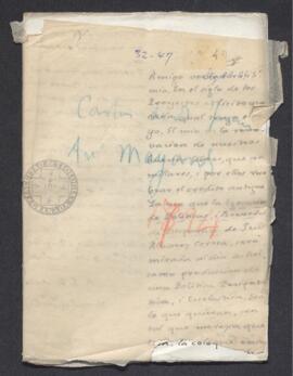 Cartas personales de Juan Antonio Mayans a Francisco de Saavedra