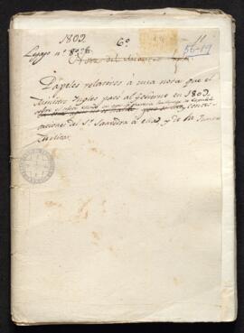 Documentación relativa a la nota que el ministro inglés pasó al gobierno español en 1809, advirti...