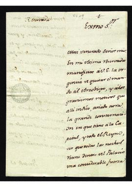 Carta reservada de Juan Collado a Gaspar Melchor de Jovellanos, quejándose de las actuaciones del...