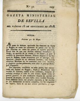 Gaceta Ministerial de Sevilla.