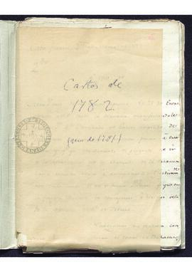 Correspondencia oficial y particular entre Francisco de Saavedra y José de Gálvez, sobre las acti...