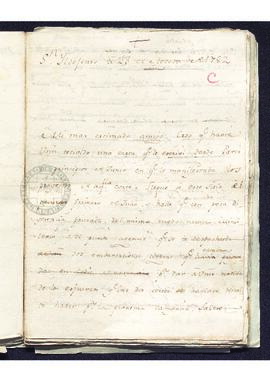 Carta de Francisco de Saavedra a un destinatario desconocido, sobre las operaciones contra Gibraltar