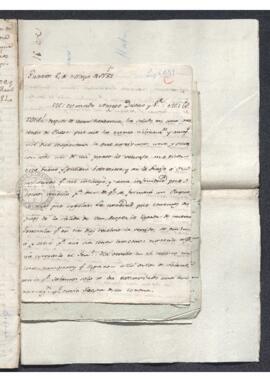 Carta de Antonio Vaillant Bertier a Francisco de Saavedra, informándole de las actividades bélica...