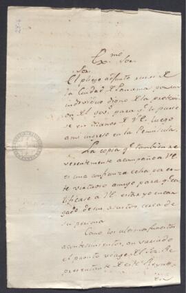 Carta de León Fajardo a Francisco de Saavedra, sobre asuntos relativos a la guerra de la independ...