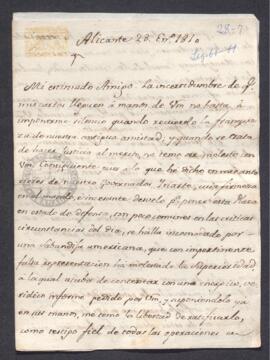 Correspondencia entre Nicolás Macé y Francisco de Saavedra, sobre asuntos relativos a la Guerra d...