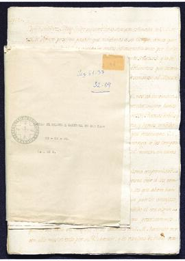 Cartas de José de Gálvez a Francisco de Saavedra, sobre asuntos de gobierno