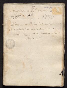 Informe de Francisco de Saavedra a Pedro de Lerena, para el establecimiento de moneda provincial ...