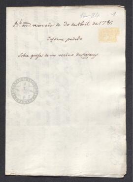 Real Orden de José de Gálvez al intendente de Caracas, Francisco de Saavedra, informándole de las...