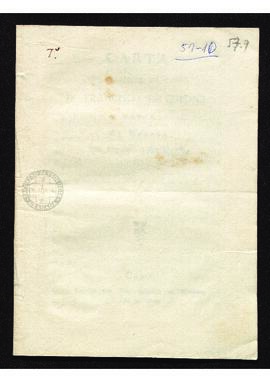 Carta del mariscal de campo D. Francisco de Copons y Navia al editor del Semanario Patriótico.