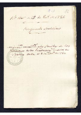 Real Orden de José de Gálvez al intendente de Caracas, Francisco Saavedra, por el que se nombra u...