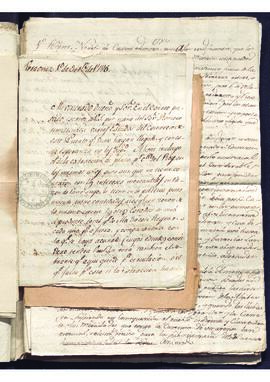 Carta de José de Austria a Francisco de Saavedra, adjuntando un estado de la extracción de caudal...