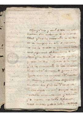 Cartas de Juan Domingo de la Torre a Francisco de Saavedra, sobre asuntos personales