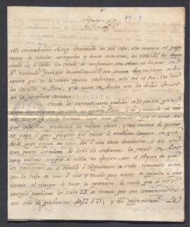 Cartas particulares de "Tesorero" (Felipe González Vallejo) a Francisco de Saavedra, in...