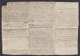 Carta anónima dirigida a Antonio Valladolid, abogado de los Consejos en la Villa y Corte, con ano...