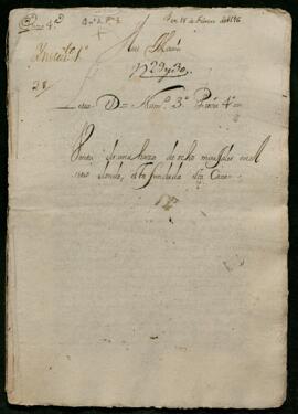 Carta de Juan Avengalib y consortes. Letra D núm. 3 pieza 4ª nº29 y 30.