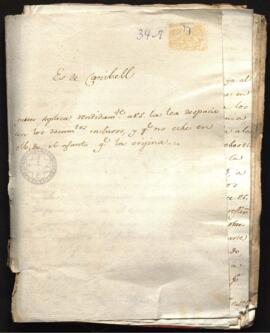 Tres cartas de Ignacio Canivel a Francisco de saavedra, suplicándole que interceda a favor de su ...