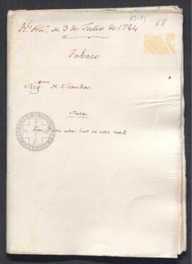 Real Orden de José de Gálvez al intendente de Caracas, Francisco de Saavedra, sobre el comercio d...
